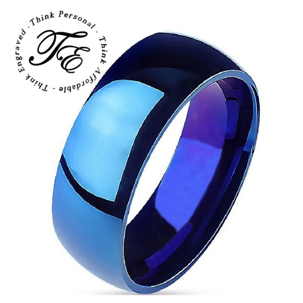 Men's Blue Wedding Ring - Guys Wedding Ring - Wedding Ring For Guys